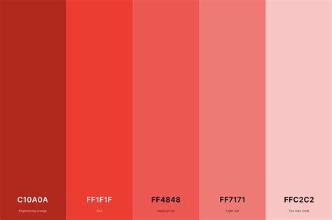 25+ Best Red Color Palettes with Names and Hex Codes – CreativeBooster