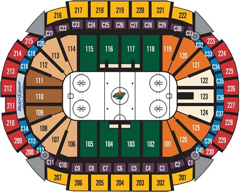 Seating Charts | Xcel Energy Center