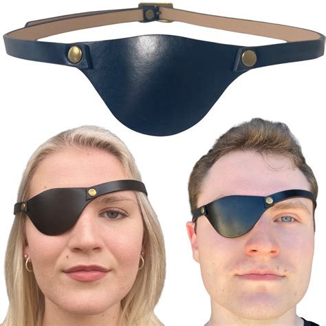 Eye Patches for Adults Right and Left Eyes Black Adult Leather Eyepatch ...