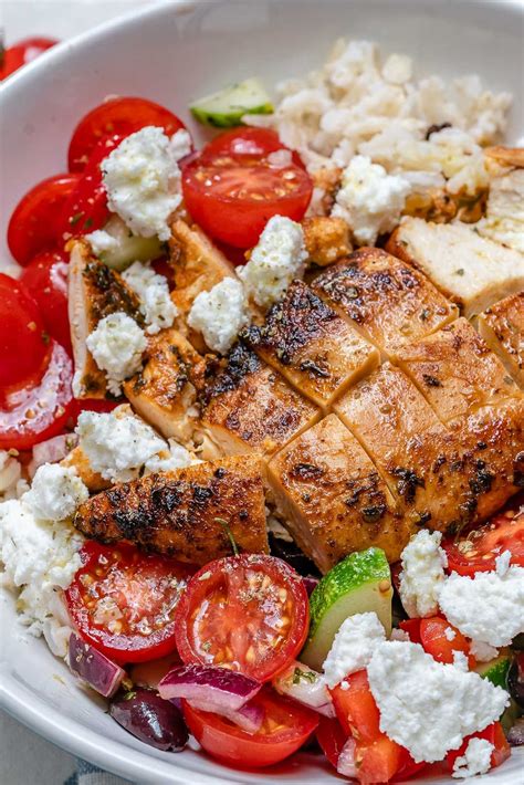 Greek chicken rice bowls – Artofit