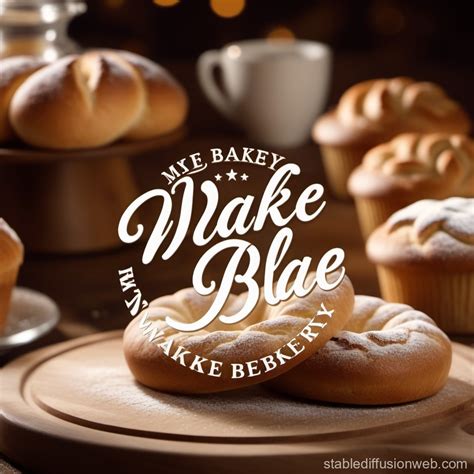 Elegant and Attractive Wake & Bake Logo | Stable Diffusion Online