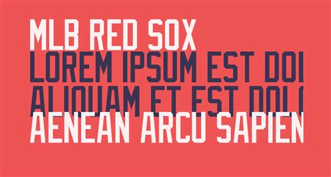 MLB Red Sox free Font - What Font Is
