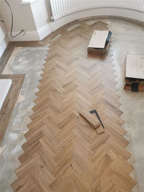 Vinyl Herringbone Flooring With Border at Barbara Slye blog