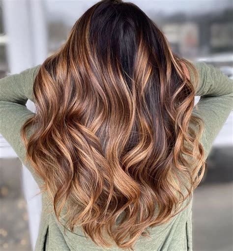 Caramel Highlights Dark Hair