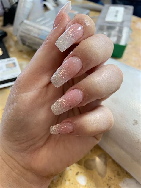 Glitter Ombré Nails | Ombre nails glitter, Glitter gradient nails, Pink ...