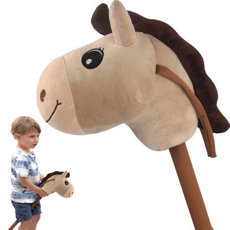 Waliki Stick Horse for Kids, Plush, 30 Inches Tall, with Sound, Easy Assembly - Walmart.com