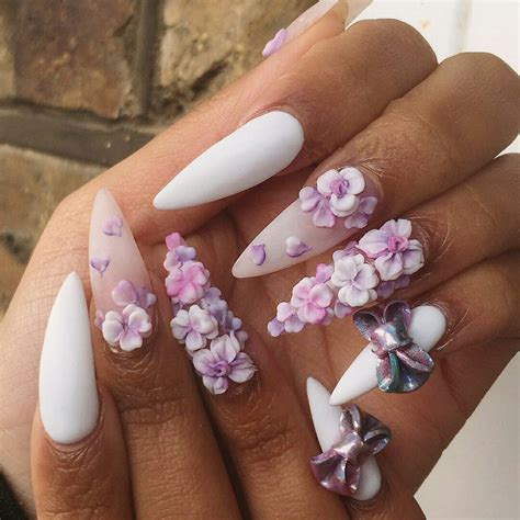 Flowers On Nails 3D at Timothy Mitchell blog