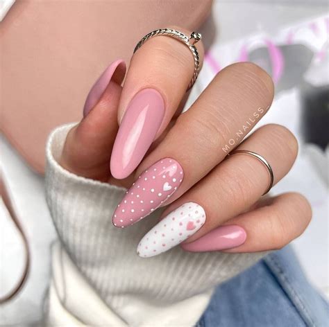 30 Stunning Pink And White Nail Designs To Make You A Beauty Queen ...