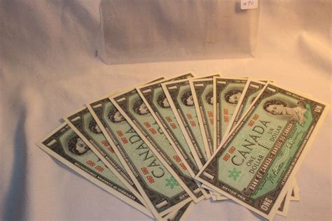 10 - 1967 Cdn. Centennial Dollar Bills