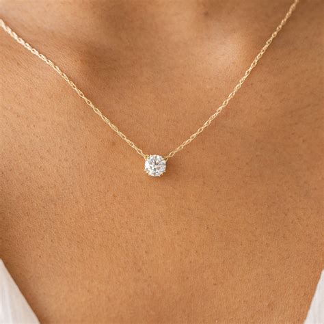 Diamond necklace trio diamond pendant necklace 14k gold diamond ...