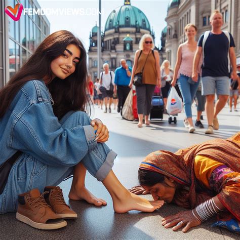 Public Foot Worship (59 pics) – FemdomViews.com