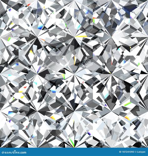 Seamless Crystal Diamond Pattern Stock Vector - Illustration of element ...