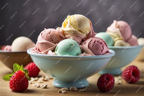 Premium Photo | Tempting Twists Innovative Ice Cream Flavors
