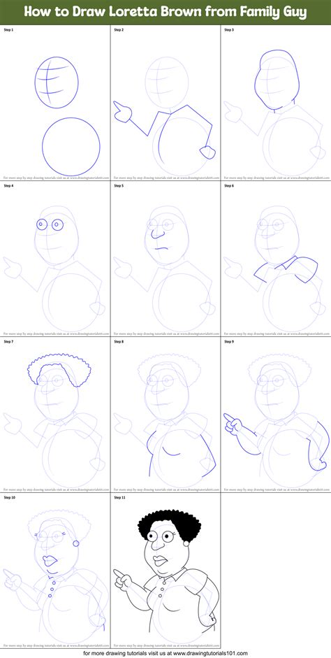 How to Draw Loretta Brown from Family Guy (Family Guy) Step by Step ...