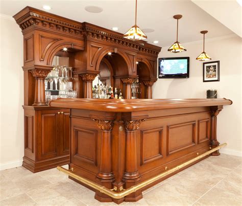 Del Monte Style Traditional American Brunswick Bar - WNL161 - WoodnLuxury