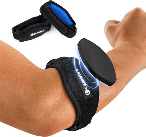 CAMBIVO 2 Pack Tennis Elbow Brace for Men & Women, Elbow Pain Relief for Tendonitis, Tennis ...