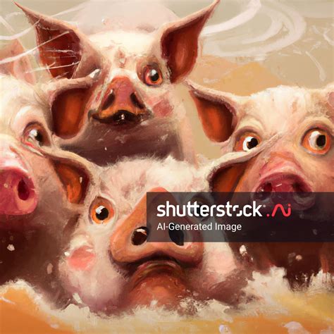 Pigs Pig Slop Splattered All Over AI-generated image 2370188037 ...