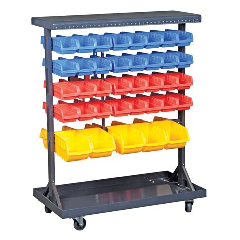 Coupons for STOREHOUSE 74 Bin Mobile Double-Sided Floor Rack - Item ...