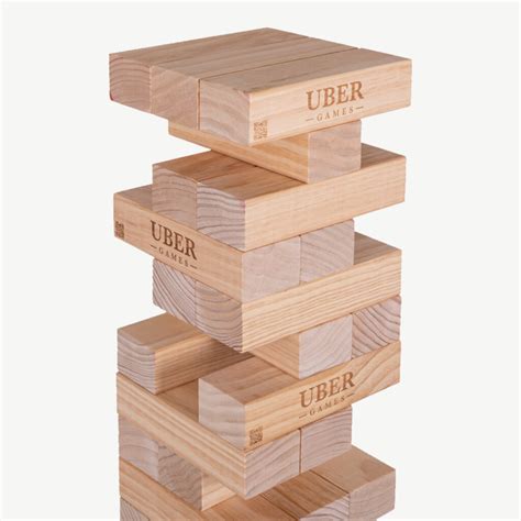 Uber Games Tumble Towers - Pine - In Storage Bag - 5 Sizes