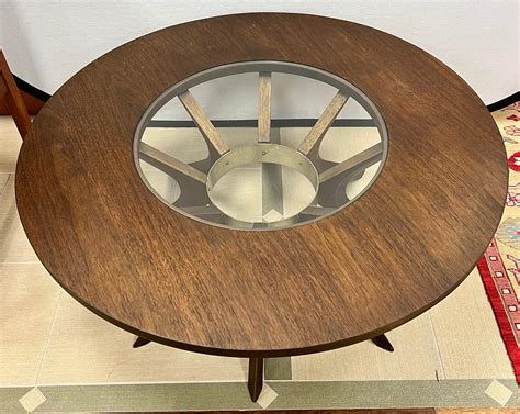 Broyhill Brasilia Round Cocktail Coffee Table in Style of Oscar ...