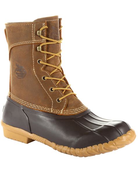 Men's Georgia Boot Marshland Waterproof Duck Boots - Round Toe