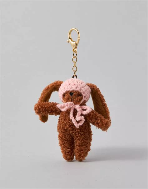 AE Plush Bunny Bag Charm | American Eagle