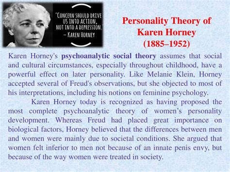 PPT - Personality Theory of Karen Horney: A Neo-Freudian Perspective ...