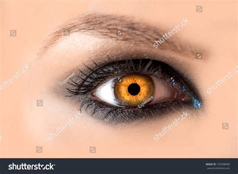Mystic Amber Eye Witch Witchcraft Concept Stock Photo 742508998 ...