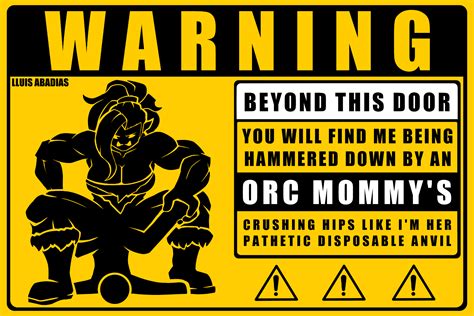 Warning: Orc Mommy Sticker (NSFW) – Scaly Shop
