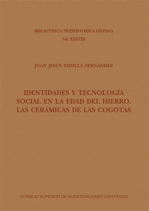Libro: Identidades y tecnología social en la Edad del Hierro ...