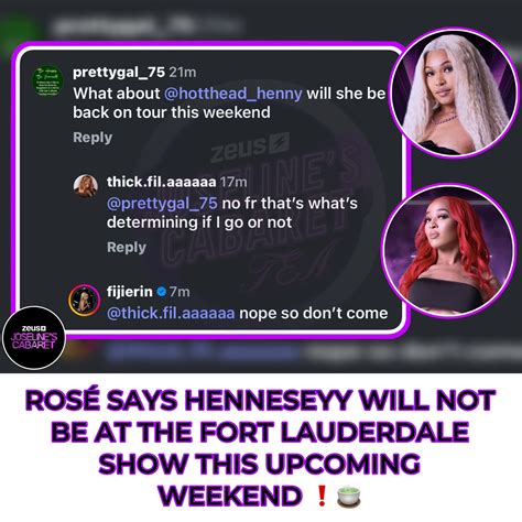 Joseline’s Cabaret Tea 🍵 ⏰ | #Henneseyy with a post about some of the ladies on tour possibly ...