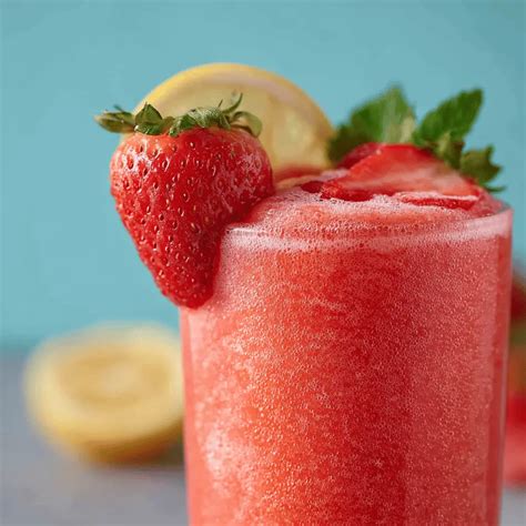 easy frozen strawberry lemonade