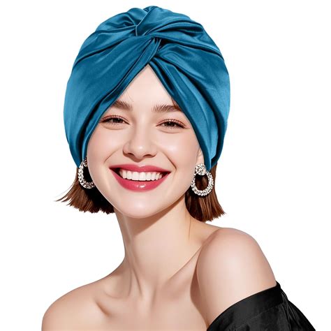 Amazon.com : Netcken Silk Turbans for Women, Double Satin Lined Head ...