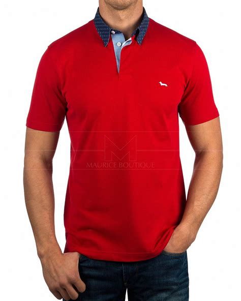 Polos Harmont & Blaine ® Rojo - Cuello Camisero | ENVIO GRATIS | Polo t ...