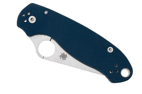 Spyderco Para 3 CPM SPY27 C223GPCBL Cobalt Blue G10 pocket knife ...