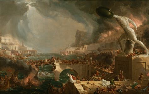 Thomas Cole, The Course of Empire: Destruction, Painting, Classic art ...