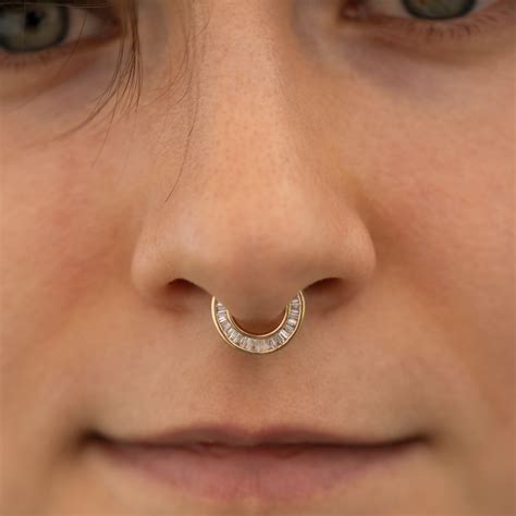 Straight Edge Nose Ring at Declan Newling blog