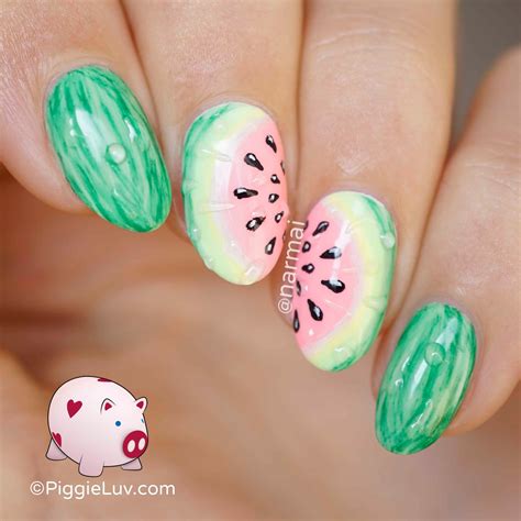 Watermelon Nail Art