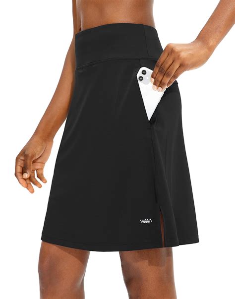 Viodia Women's 20" Knee Length Skorts Skirts UPF50+ Athletic Tennis ...