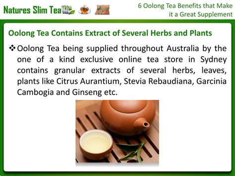 PPT - 6 Oolong Tea Benefits that Make it a Great Supplement PowerPoint Presentation - ID:7532073