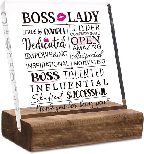 Amazon.com: Obookey Boss Lady Gifts for Women - Boss Birthday Appreciation Boss Day Gifts for ...