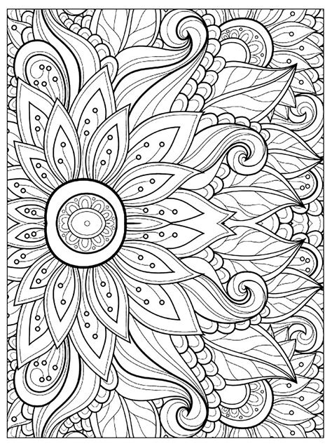 Completed Adult Coloring Pages at GetColorings.com | Free printable ...