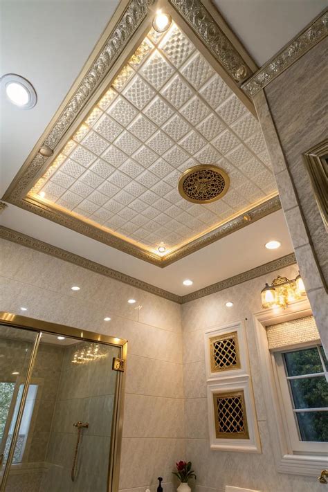 16+ Inspiring Shower Ceiling Tile Ideas - Vervilla