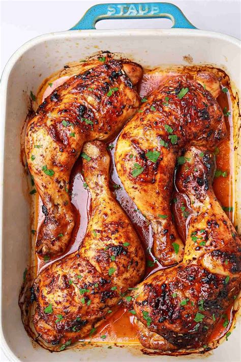 Oven Baked Chicken Leg Quarters | Recipe | Oven baked chicken legs ...