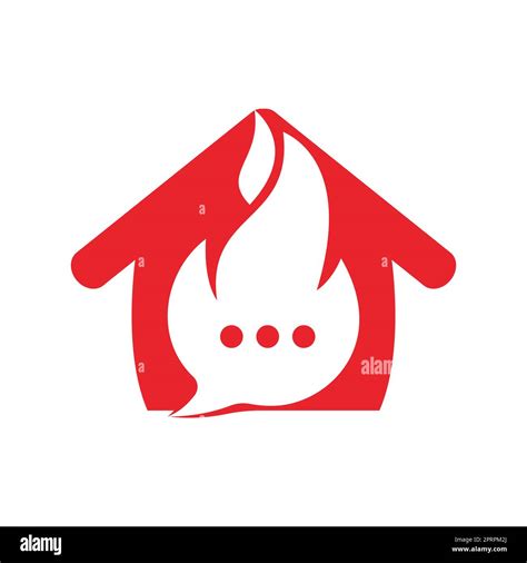 Hot talk vector logo design. Fire chat icon logo design concept Stock Vector Image & Art - Alamy
