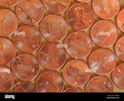 One Cent Dollar coins money (USD), currency of United States Stock ...
