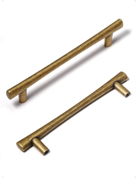 SORWDUERM Vintage Brass Cabinet Handles 5" Hole Center Antique Cabinet ...