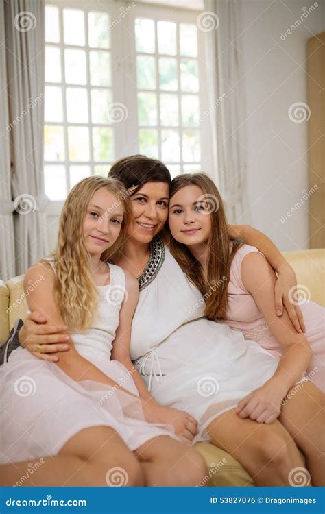 Mother And Teen Daughters Stock Photo - Image: 53827076