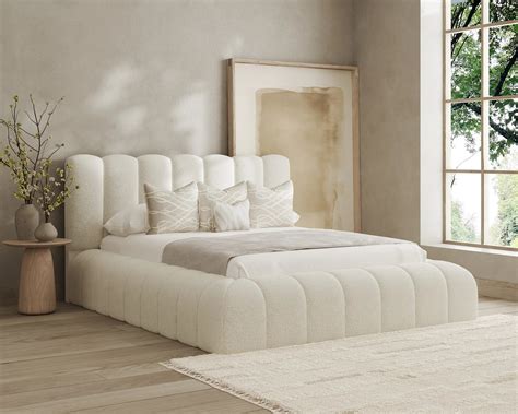 Marshmallow Boucle Bed Frame - Cousins Beds