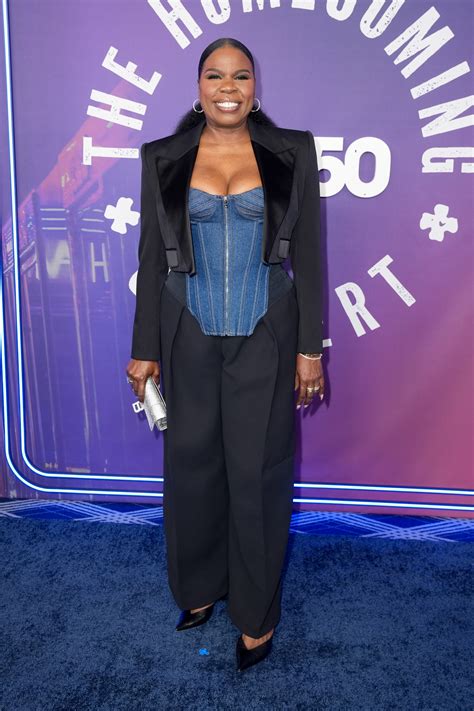 Leslie Jones Dons Denim Corset at 'SNL 50: The Homecoming Concert'